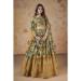 Picture of Admirable Georgette Dark Khaki Lehenga Choli