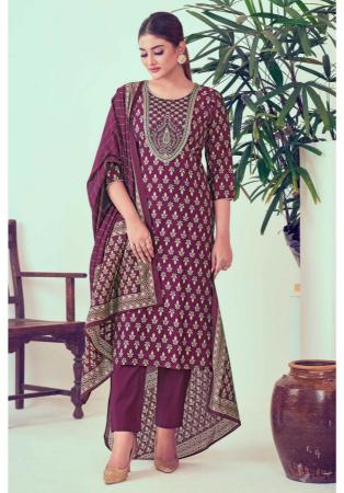 Picture of Good Looking Chiffon Brown Readymade Salwar Kameez