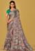 Picture of Exquisite Chiffon & Brasso Dim Gray Saree