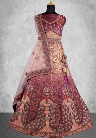 Picture of Radiant Chiffon Brown Lehenga Choli