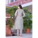 Picture of Beautiful Linen Dark Sea Green Readymade Salwar Kameez