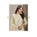 Picture of Grand Organza Beige Straight Cut Salwar Kameez