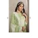 Picture of Organza Dark Khaki Straight Cut Salwar Kameez