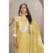 Picture of Bewitching Organza Khaki Straight Cut Salwar Kameez