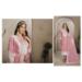 Picture of Exquisite Organza Pink Straight Cut Salwar Kameez