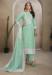 Picture of Organza Dark Sea Green Straight Cut Salwar Kameez