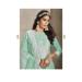 Picture of Organza Dark Sea Green Straight Cut Salwar Kameez