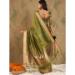 Picture of Appealing Cotton & Organza Dark Olive Green Saree