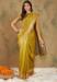 Picture of Appealing Cotton & Organza Dark Golden Rod Saree