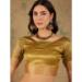 Picture of Appealing Cotton & Organza Dark Golden Rod Saree