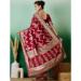 Picture of Magnificent Cotton Fire Brick Saree