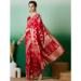 Picture of Elegant Cotton Crimson Saree