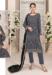 Picture of Georgette Slate Grey Straight Cut Salwar Kameez