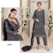 Picture of Georgette Slate Grey Straight Cut Salwar Kameez