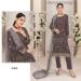 Picture of Georgette Dim Gray Straight Cut Salwar Kameez