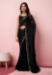 Picture of Amazing Georgette Black Saree