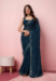 Picture of Exquisite Georgette Midnight Blue Saree