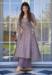 Picture of Cotton & Silk Light Slate Grey Anarkali Salwar Kameez