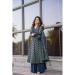 Picture of Cotton & Silk Midnight Blue Anarkali Salwar Kameez