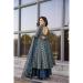 Picture of Cotton & Silk Midnight Blue Anarkali Salwar Kameez