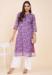 Picture of Cotton & Linen Purple Readymade Salwar Kameez