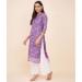 Picture of Cotton & Linen Purple Readymade Salwar Kameez