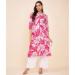 Picture of Cotton & Linen Medium Violet Red Readymade Salwar Kameez