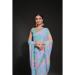 Picture of Beautiful Georgette Light Steel Blue Saree