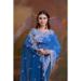 Picture of Bewitching Georgette Midnight Blue Saree