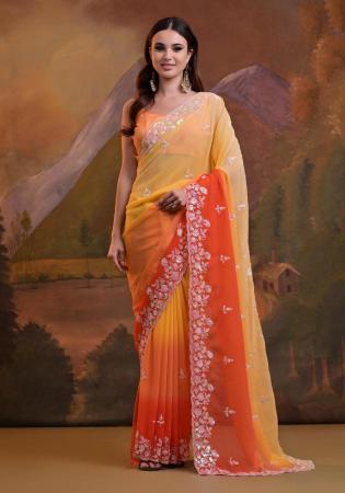 Picture of Superb Georgette Peru Saree