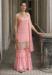 Picture of Georgette Light Coral Readymade Salwar Kameez