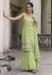 Picture of Beautiful Georgette Dark Khaki Readymade Salwar Kameez