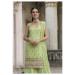 Picture of Beautiful Georgette Dark Khaki Readymade Salwar Kameez