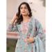 Picture of Gorgeous Linen Powder Blue Readymade Salwar Kameez