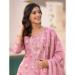 Picture of Stunning Linen Plum Readymade Salwar Kameez