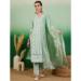 Picture of Cotton Dark Sea Green Readymade Salwar Kameez