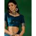 Picture of Enticing Cotton Navy Blue Saree