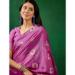 Picture of Stunning Cotton Plum Saree