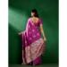 Picture of Stunning Cotton Plum Saree