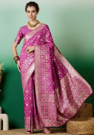 Picture of Wonderful Cotton Plum Saree