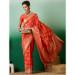 Picture of Statuesque Cotton Tomato Saree