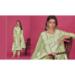 Picture of Organza Dark Khaki Straight Cut Salwar Kameez