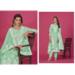 Picture of Organza Dark Sea Green Straight Cut Salwar Kameez