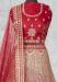 Picture of Amazing Net Fire Brick Lehenga Choli