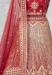 Picture of Amazing Net Fire Brick Lehenga Choli