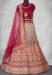 Picture of Nice Net Maroon Lehenga Choli