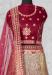 Picture of Nice Net Maroon Lehenga Choli