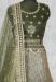 Picture of Ideal Net Dark Olive Green Lehenga Choli