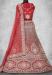 Picture of Resplendent Net Fire Brick Lehenga Choli