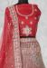 Picture of Resplendent Net Fire Brick Lehenga Choli